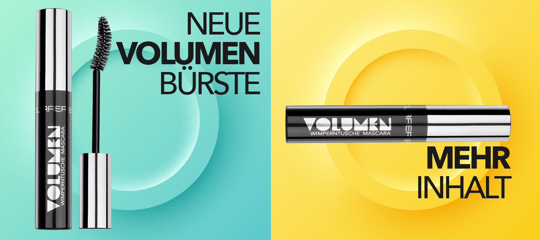 VOLUMEN Wimperntusche, wischfest 12ml
